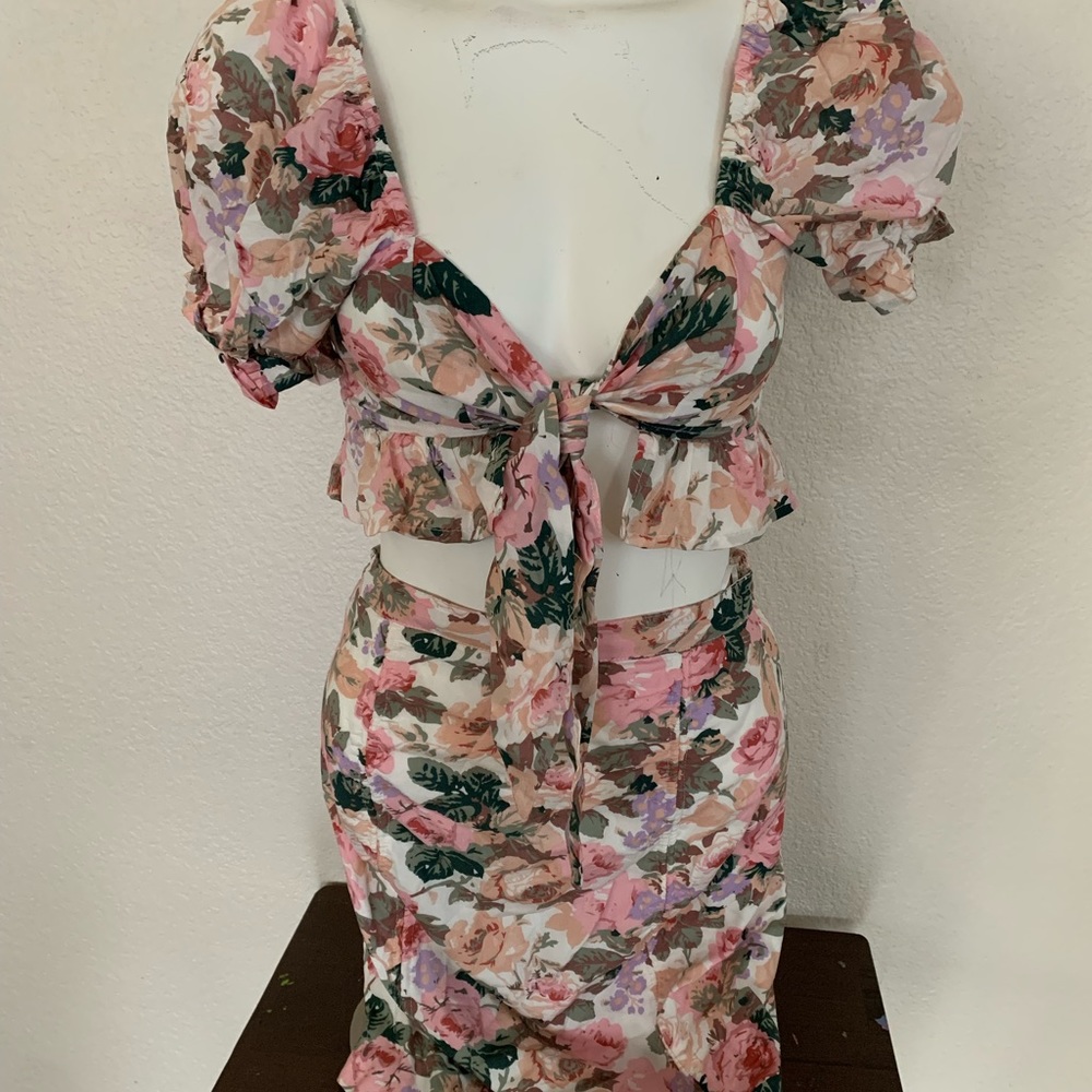 Floral two piece set
